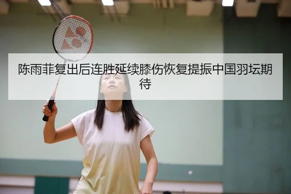 陈雨菲复出后连胜延续膝伤恢复提振中国羽坛期待 | FBSPORTS